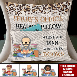 Just One More Chapter Boy Version - Personalized Pocket Pillow