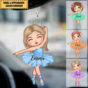 Gift For Granddaughter Daughter Girl Loves Ballet Car Ornament