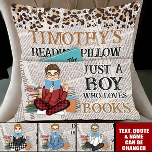 Just One More Chapter - Personalized Pocket Pillow, For Him