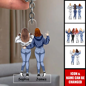 You Need A Friend, I'll Just Be Me - Personalized Acrylic Keychain - Gift For Bestie, Sister