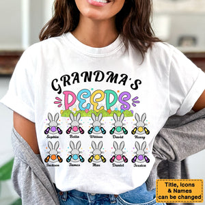 Personalized Grandma Easter Custom Grandkids Name Shirt