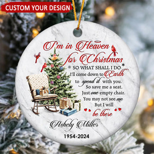 You Are Deeply Missed Memorial Personalized Ceramic Ornament