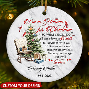 You Are Deeply Missed Memorial Personalized Ceramic Ornament