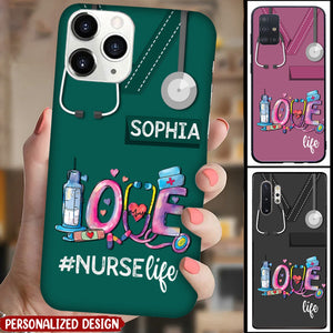 Personalized Love Nurse Life Phone Case