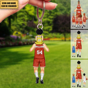 Personalized Dream Team Basketball Acrylic Keychain