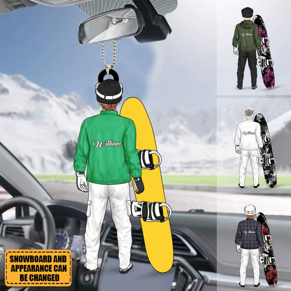 Personalized Gifts Snowboarding Ornament For Man, Snowboarding Lover