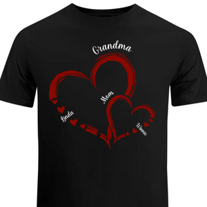 Mom Grandma Sweethearts Gift For Mother's Day Personalized T-Shirt