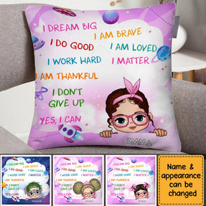 I Dream Big Grandson Pillow