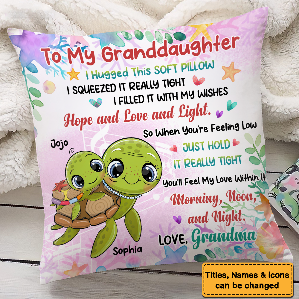 Gift For Granddaughter Hug This Pillow