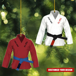 Personalized Jiu Jitsu Ornament,Men Women Team Jiu Jitsu,Brazilian Jiu Jitsu Ornaments Xmas