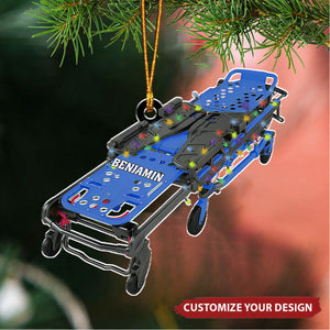 Personalized EMS EMT Paramedic Christmas Ornament, Gift for Doctor Surgery Medical