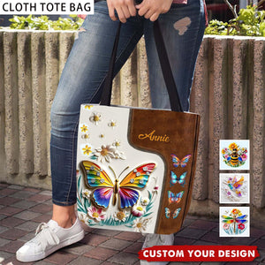 Stunning Hummingbird Dragonfly Butterfly - Personalized Gardening Tote Bag