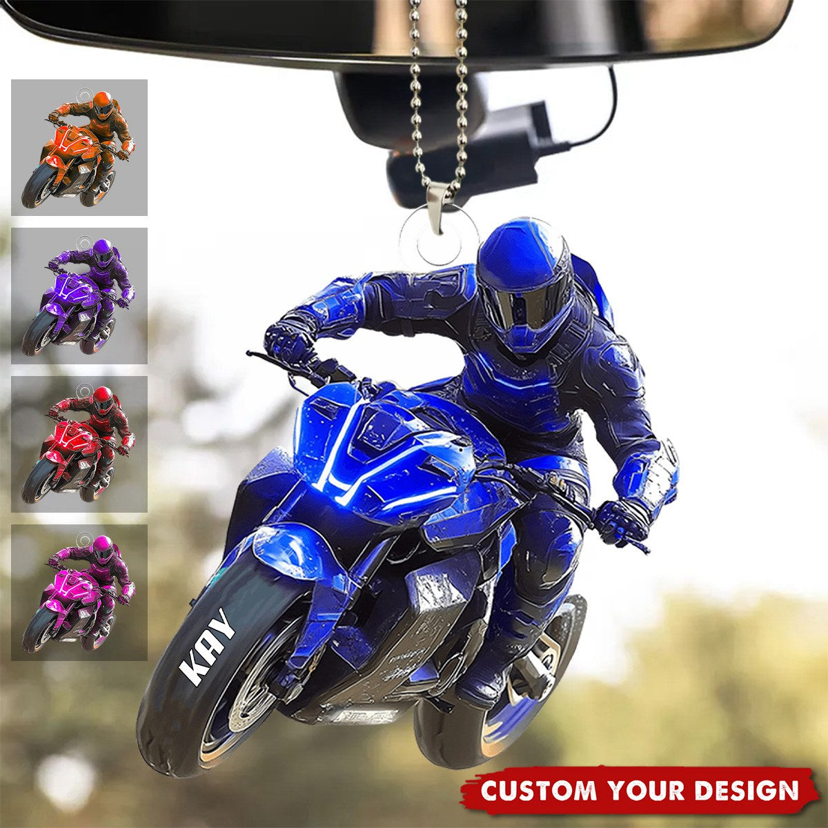 Futuristic Motorcycle Personalized Acrylic Ornament, Gift For Motor Lovers