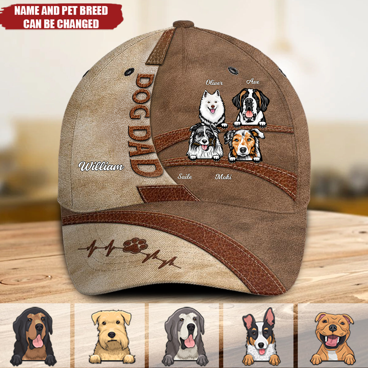 Life Is Better With Dogs - Dog Personalized Custom Hat, All Over Print Classic Cap - Gift For Pet Owners, Pet Lovers