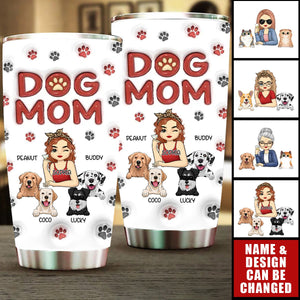 A Piece Of My Heart - Dog & Cat Personalized Custom 3D Inflated Effect Printed Tumbler - Gift For Pet Owners, Pet Lovers