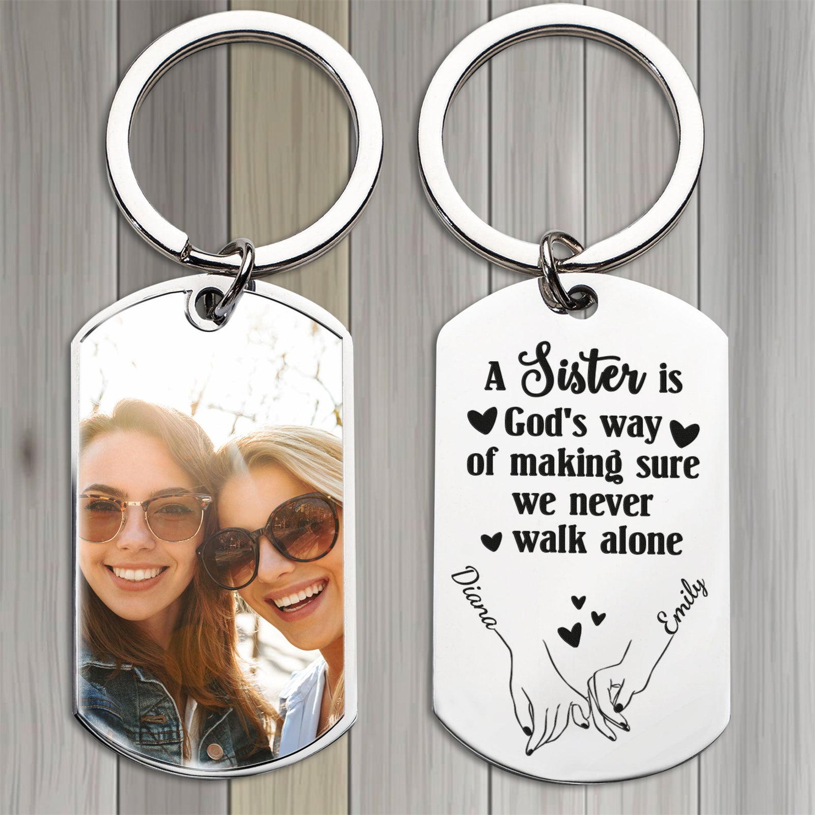 Cowboy and Cowgirl Holding Hands God Blessed Personalized Keychain -  newsvips