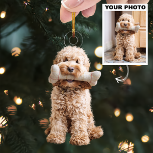 Personalized Photo Mica Ornament - Christmas Gift For Pet Lovers, Dog Lovers, Cat Lovers