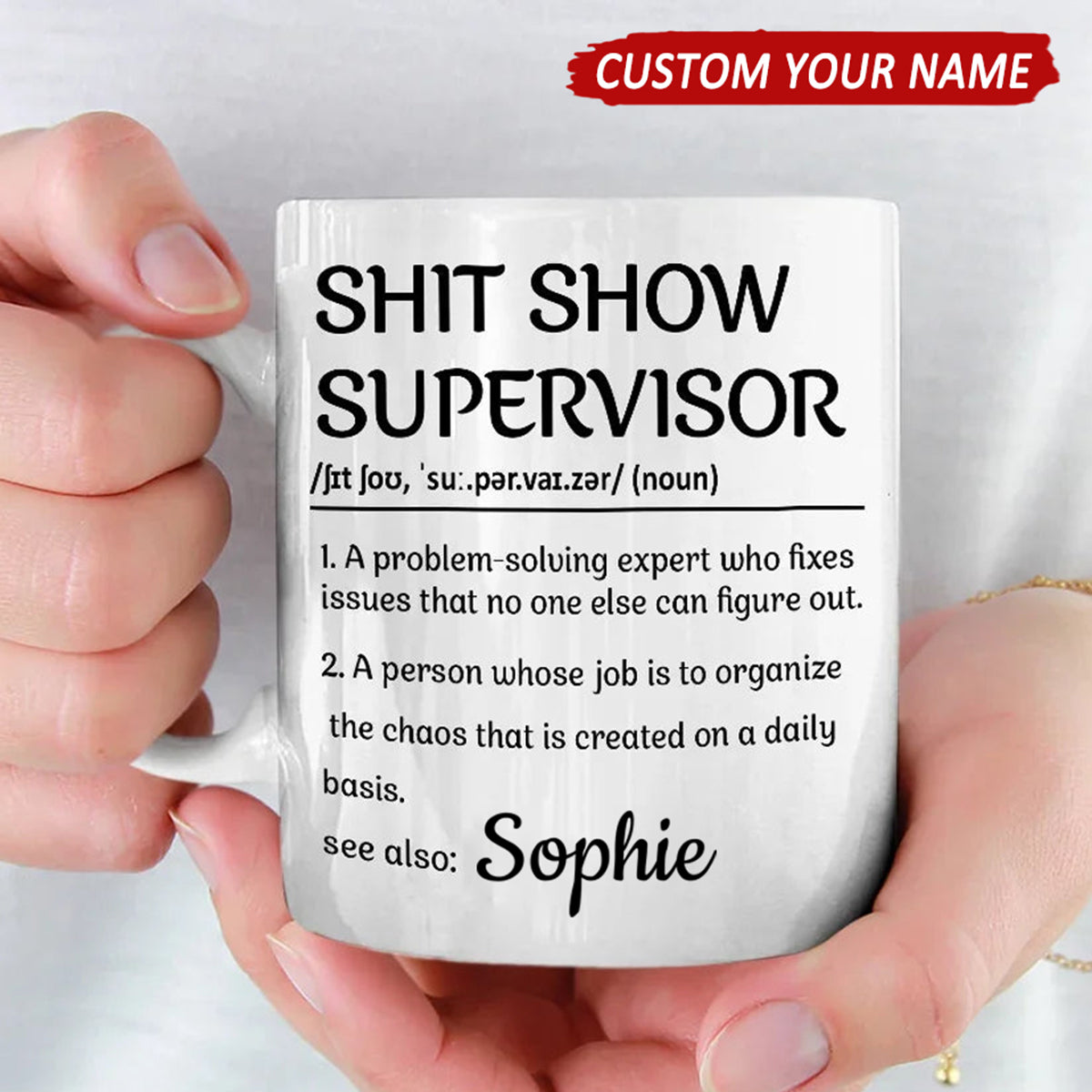 A Problem Solving Expert Personalized Mug - Gift For Coworkers, Work Friends, Colleagues