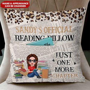 Book Lover Book Worm Girl Personalized Pocket Pillow