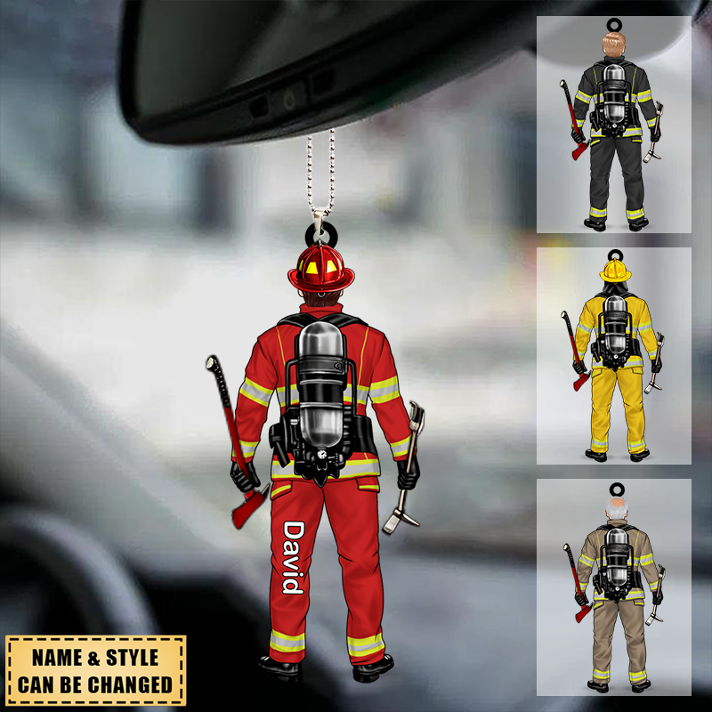 Personalized Firefighter Ornament - Gift for Firefighter