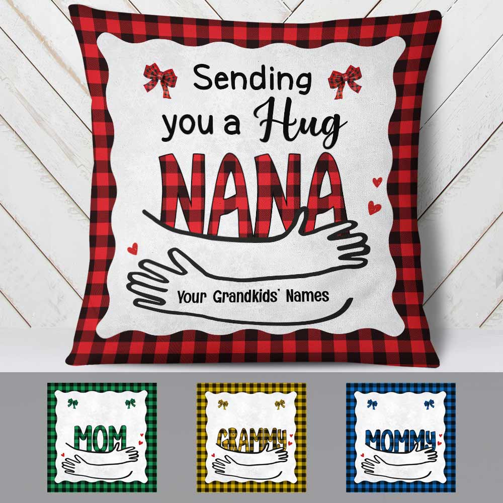 Christmas Throw Pillow - Personalized Nana's Greatest Gifts - Grandma  Grandparents Mom Children's Names - 18x18 with optional insert