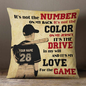 Personalized Love Baseball Pillow