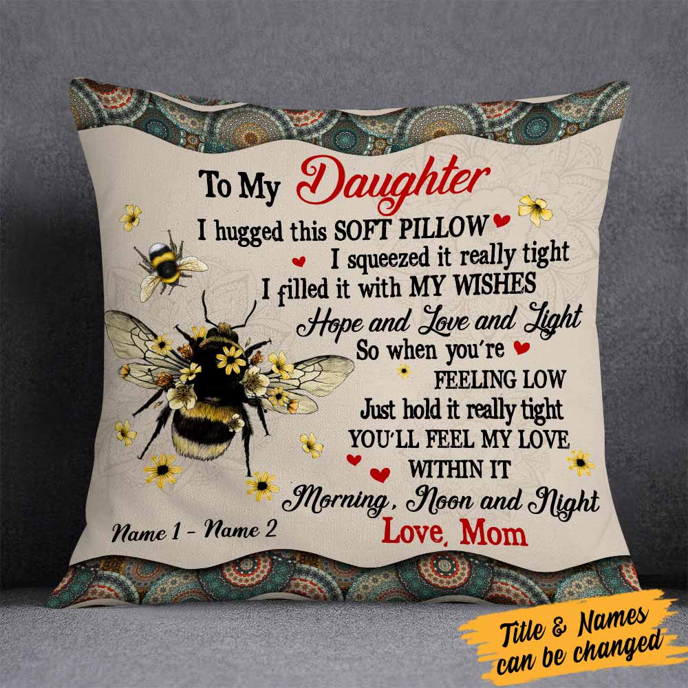 Personalized Mom Grandma Son Grandson Daughter Granddaughter Pillow JR52 24O58