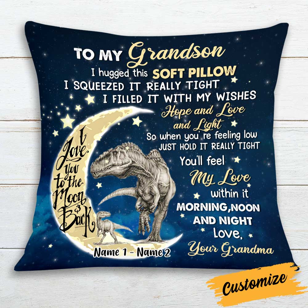 Personalized dinosaur cheap pillowcase