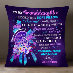 Personalized Mom Grandma Daughter Granddaughter Dreamcatcher Hug This Pillow