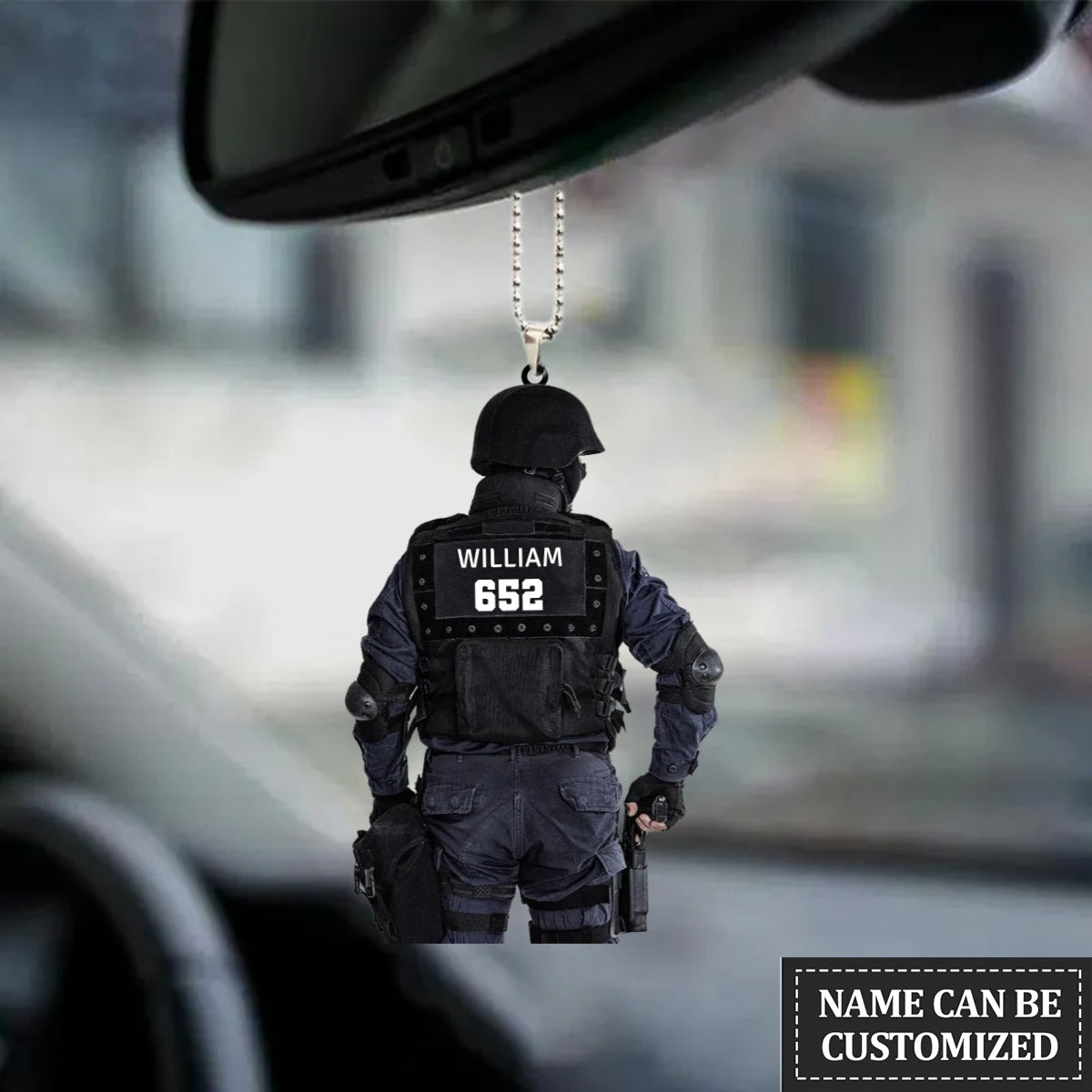 Police Gift - Personalized Flat Acrylic Ornament