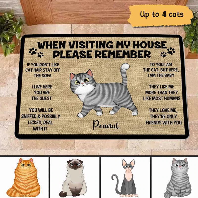 Personalized doormats for pet lovers to welcome guests in the best