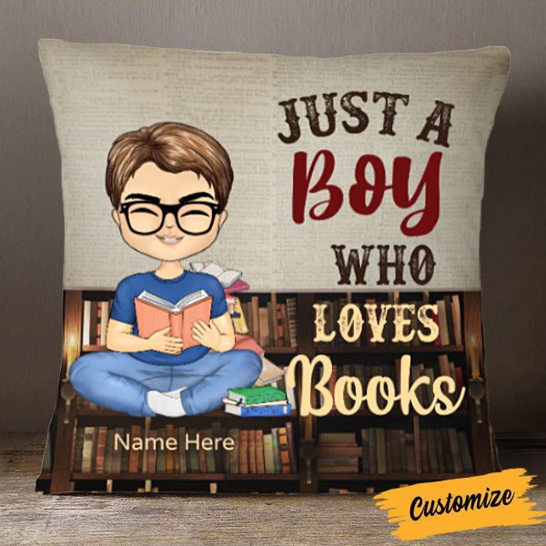 A Girl Who Loves Books Reading - Reading Gift - Personalized Custom Pillowcase