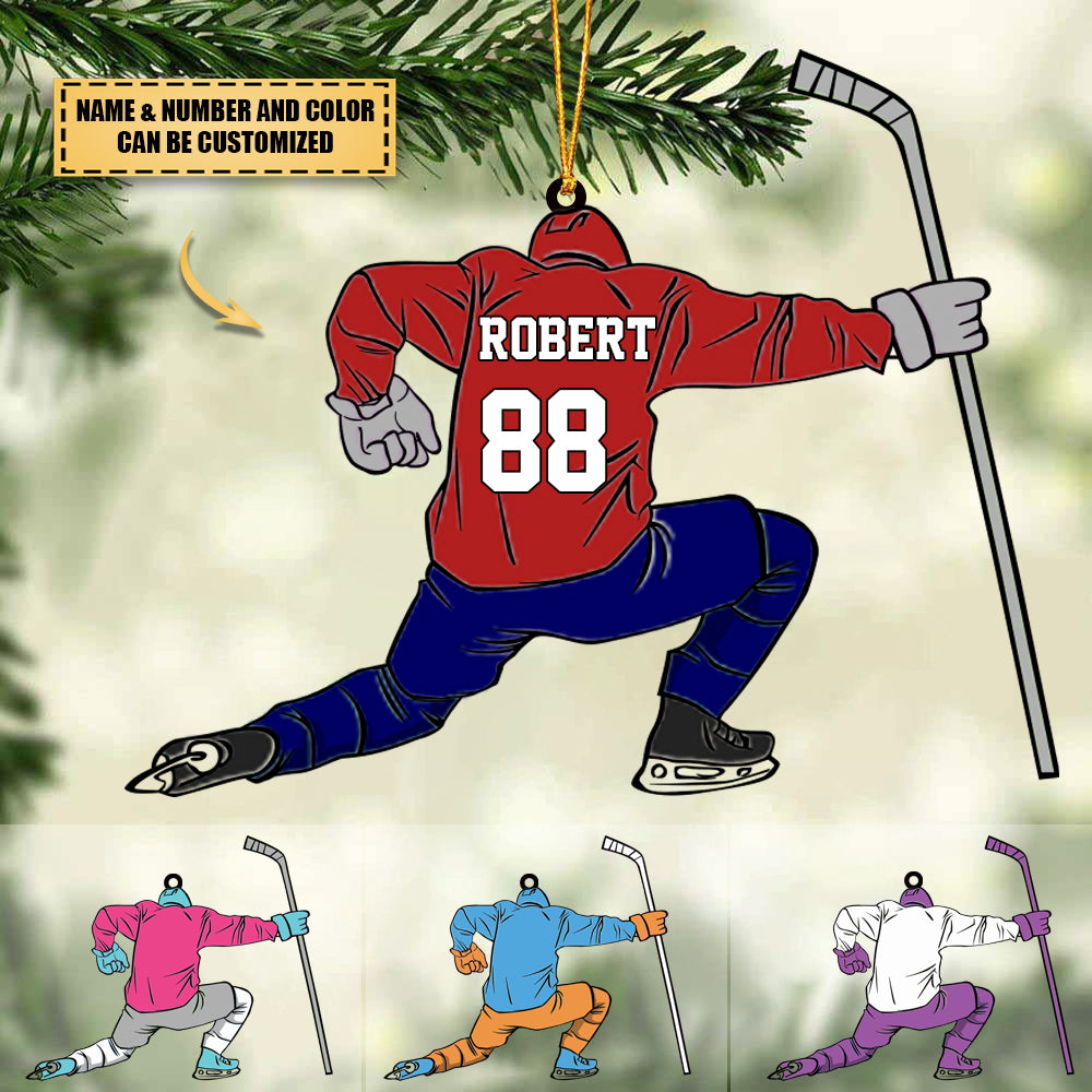 Personalized Ice Hockey Gifts For Hockey Players Ornament - newsvips