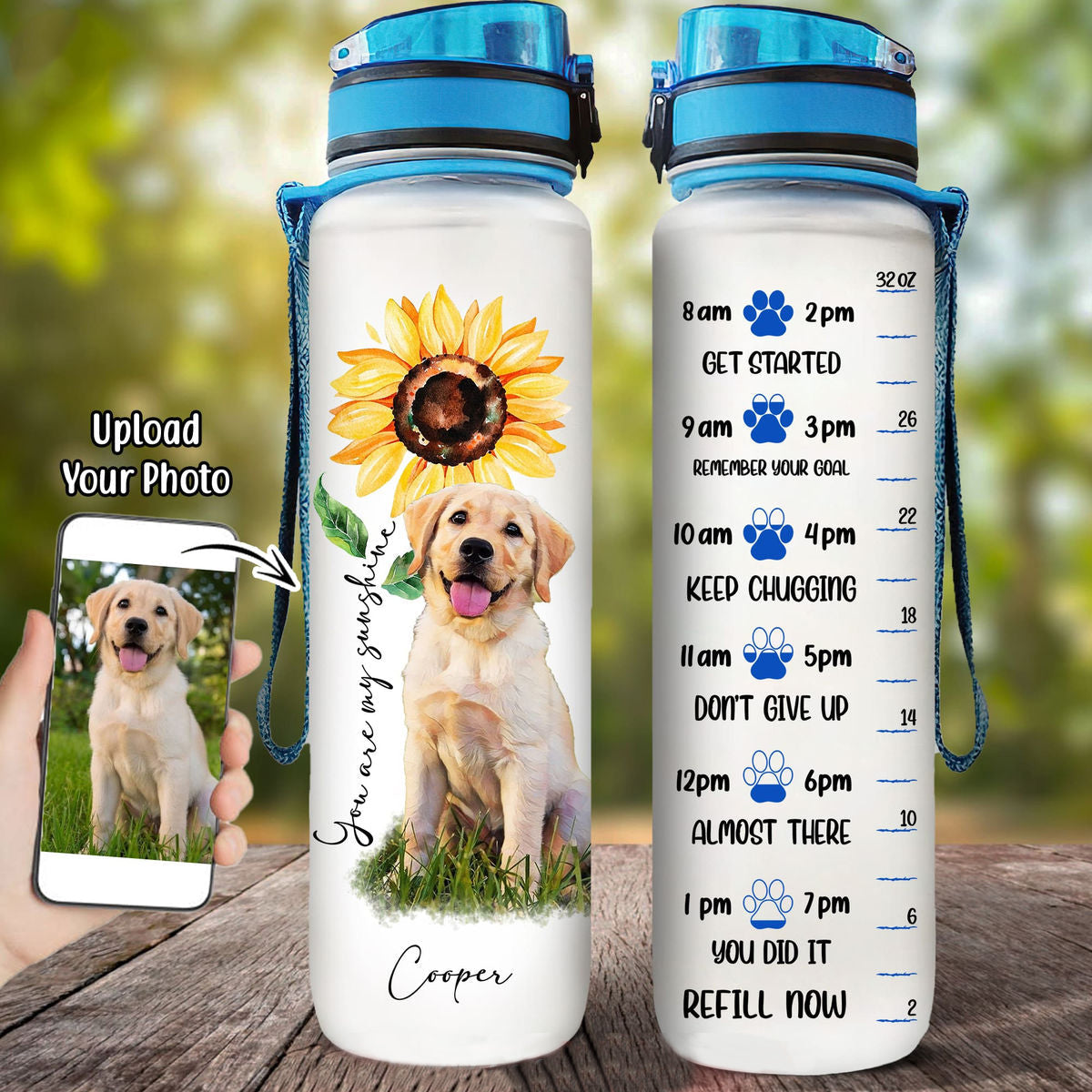 Personalized Water Tracker Bottle - Gift For Nurse - Safety First Drin -  newsvips