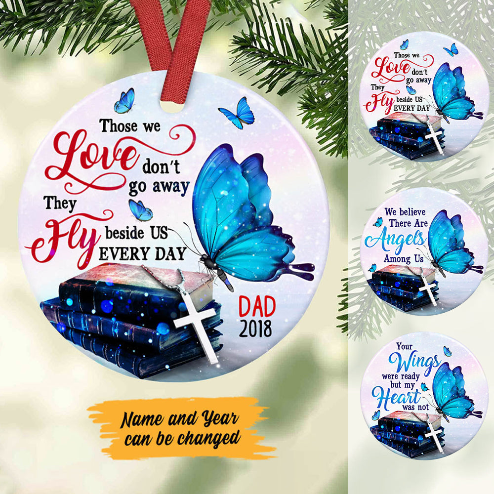 Memorial Butterfly Heaven Christmas Ornament