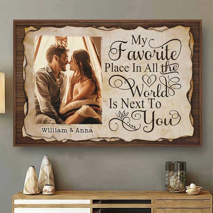 My Favorite Place Couple Gift Personalized Poster - newsvips