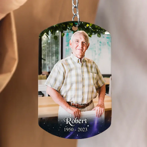 Custom Personalized Memorial Photo Keychain - Memorial Gift Idea - If Love Could Have Saved You You Would Have Lived Forever