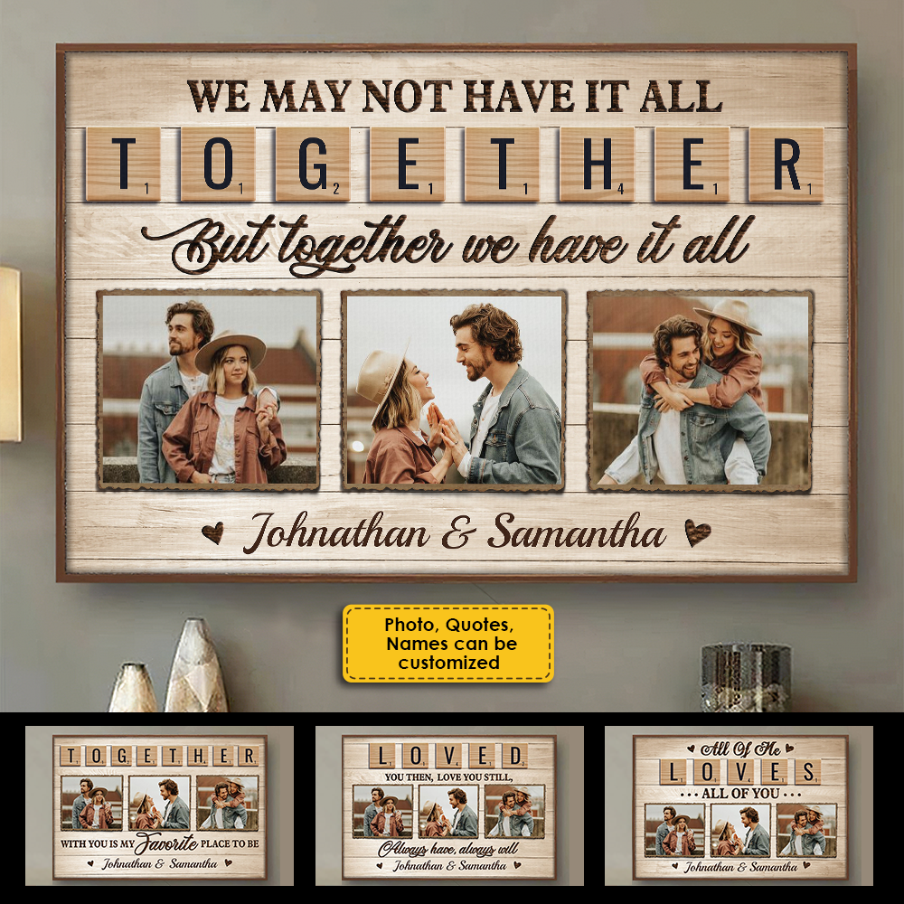 Loved You Then, Love You Still, Always Have, Always Will - Gift For Couples - Personalized Horizontal Poster