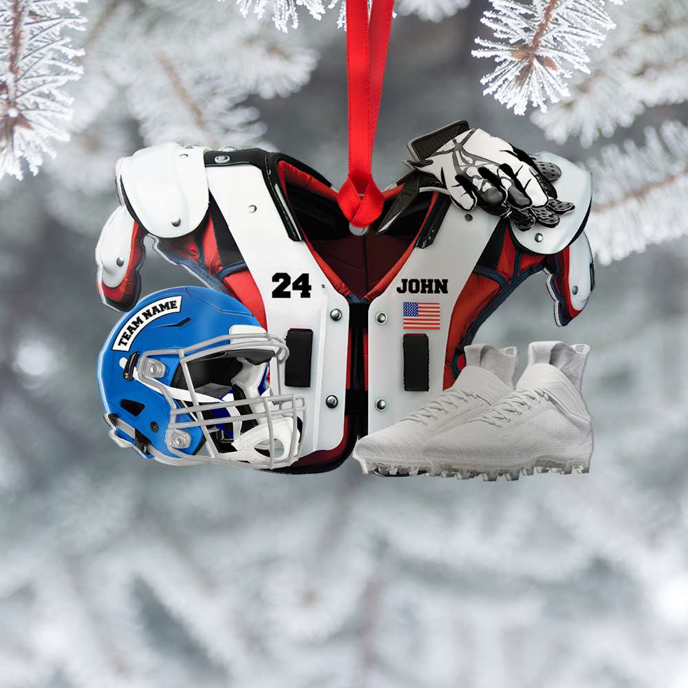 American Football Acrylic Ornament, Personalized Ornament - newsvips