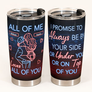 I Promise To Always Be By Your Side - Personalized Tumbler Cup