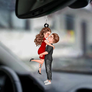 Doll Couple Kissing Hugging Customzied Car Ornament